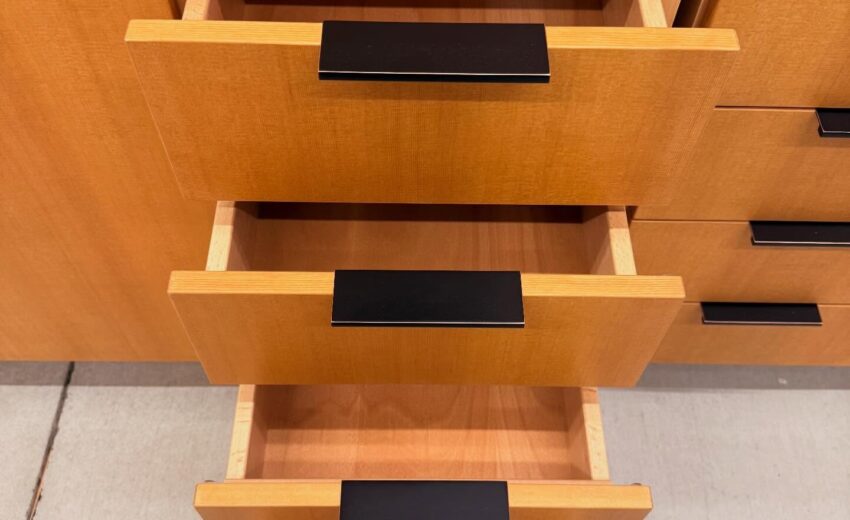 custom drawers with emtek pulls