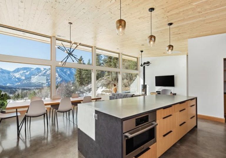 custom kitchen with wood cabinets